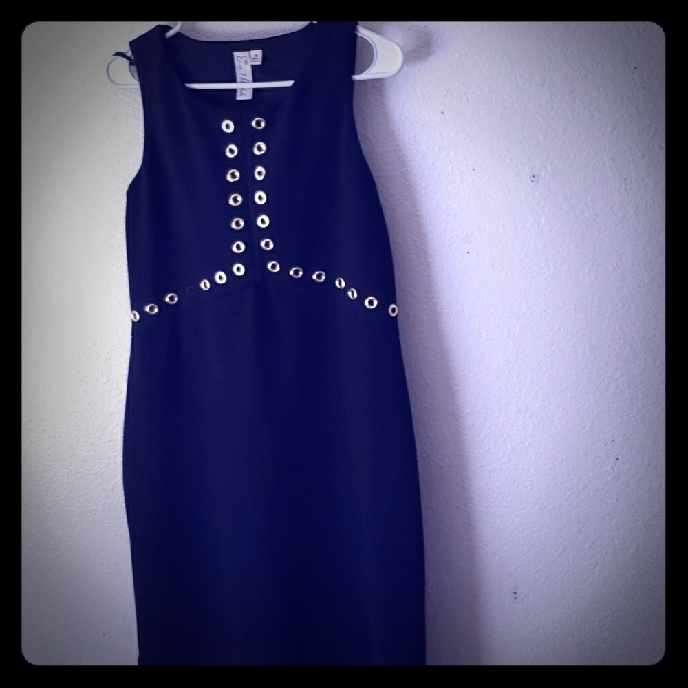 Emma & Michele Sophisticated Navy Dress Size M